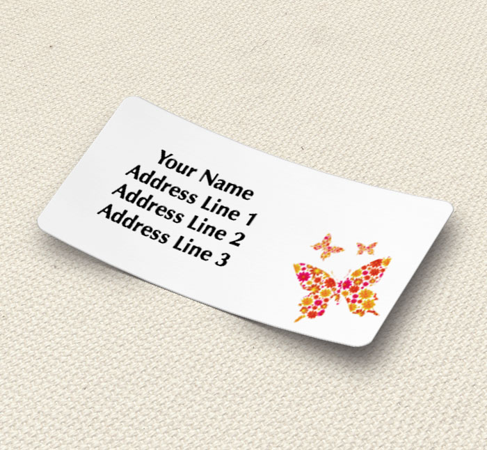 butterflies address labels