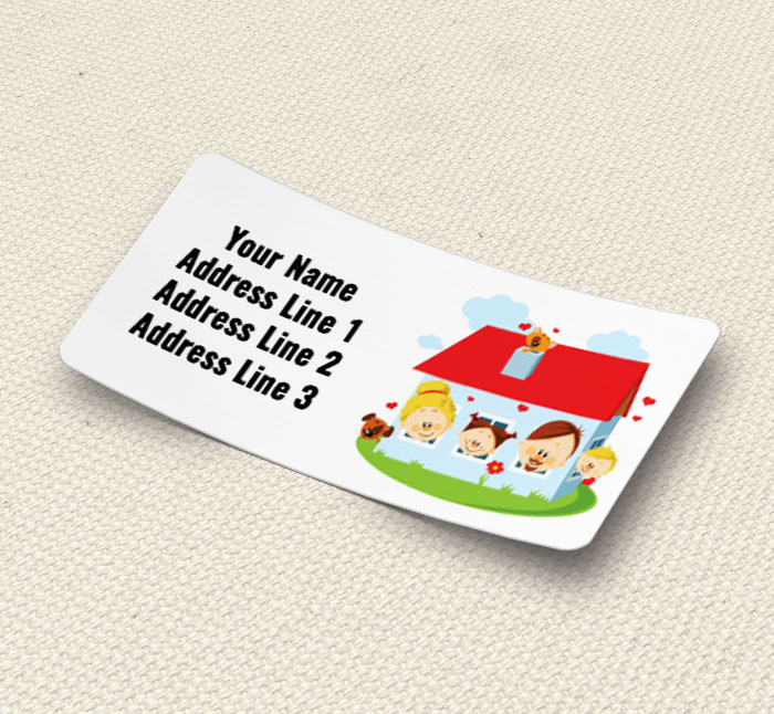 family home address labels