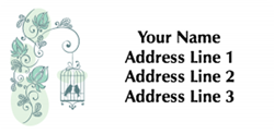 bird cage address labels