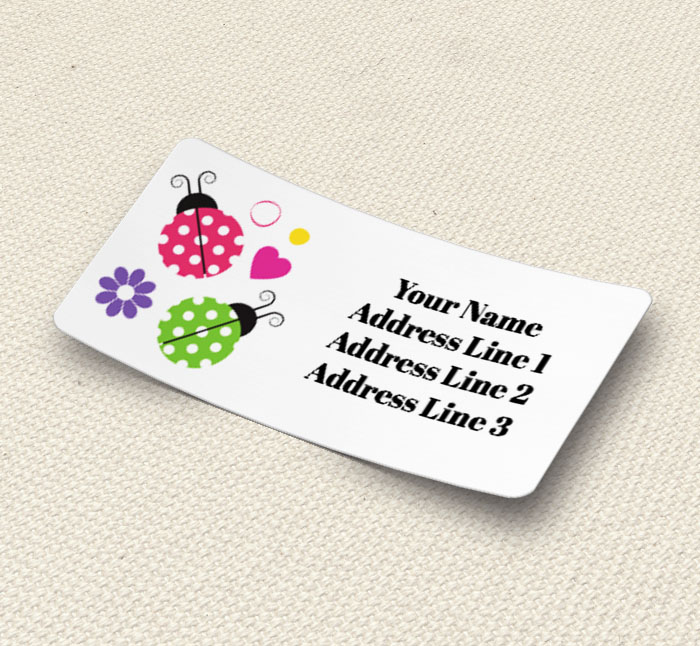 ladybirds address labels