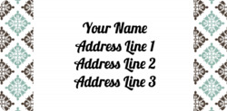 vintage address labels