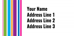stripes address labels