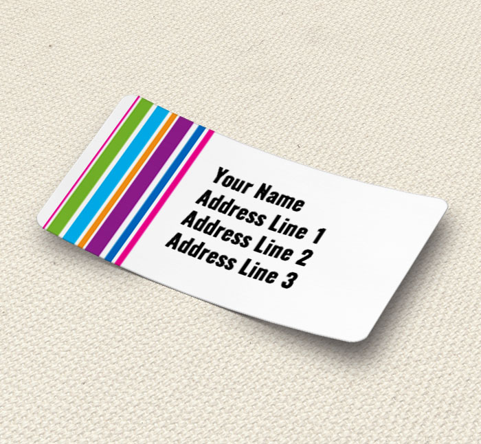 Stripes Address Labels Customise Online Plus Free Delivery Putty Print