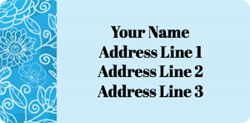 blue address labels