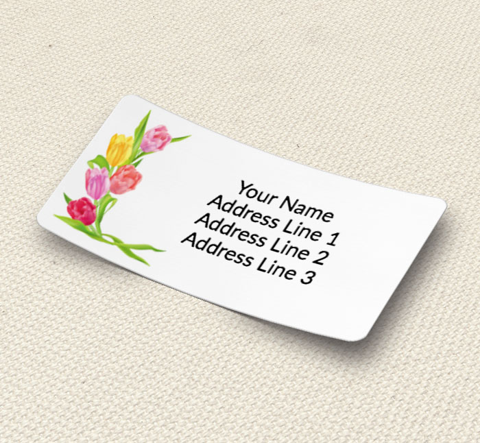 floral address labels