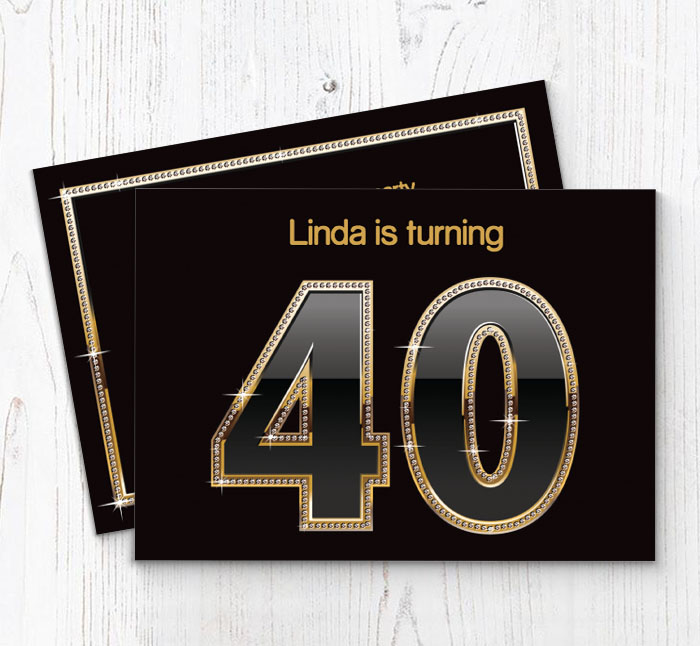 40th birthday party invitations