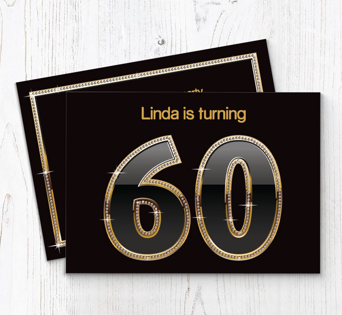 60th birthday party invitations