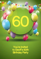 celebration balloons party invitations