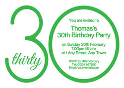 the big 30 birthday party invitations