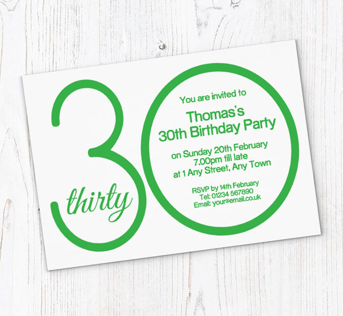 the big 30 birthday party invitations