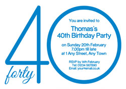 the big 40 birthday party invitations