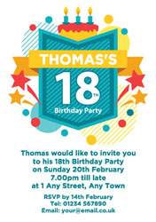 18th celebration party invitations