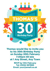 30th celebration party invitations