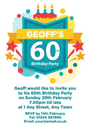 60th celebration party invitations