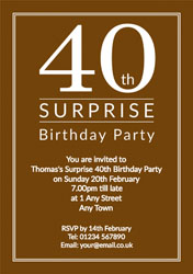 surprise 40th birthday party invitations