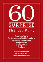 surprise 60th birthday party invitations