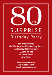 surprise 80th birthday party invitations