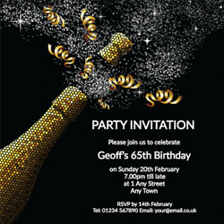 65th birthday invitations