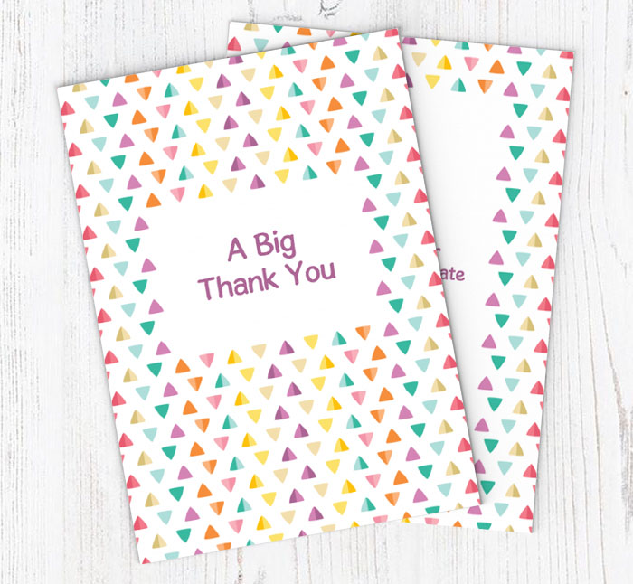 arrow heads thank you cards