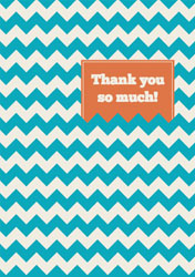 zig zag thank you cards