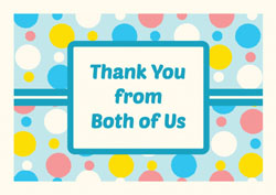 dotty thank you cards