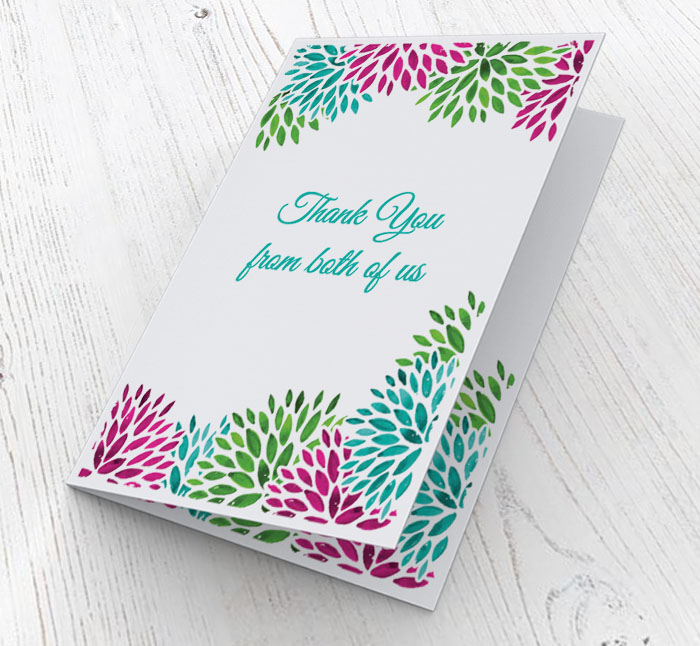 petals thank you cards