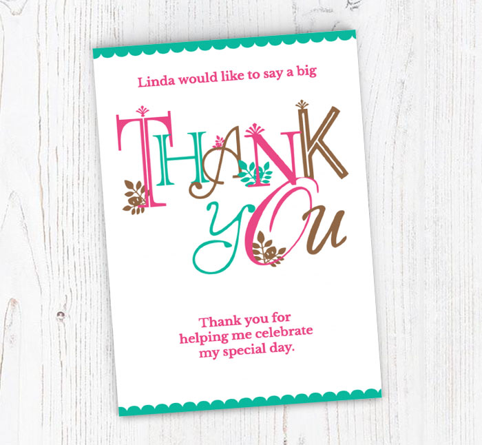 little leaves thank you cards