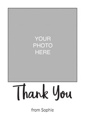 simple photo thank you cards