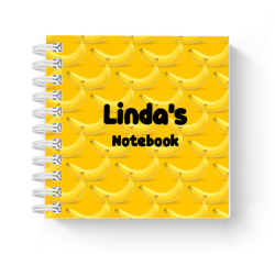 banana mini notebook