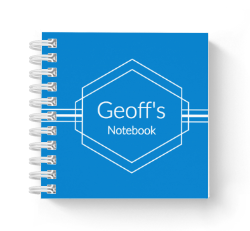 geometric mini notebook