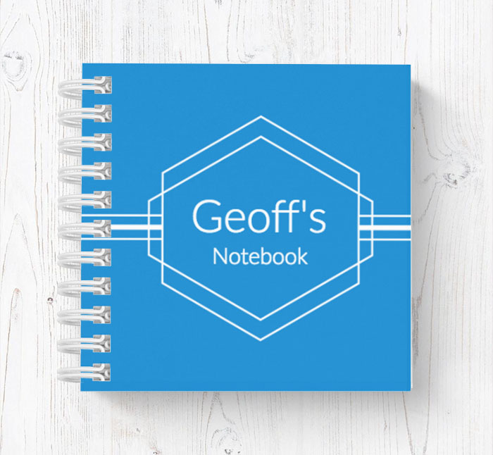 geometric mini notebook