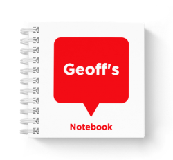 speech bubble mini notebook