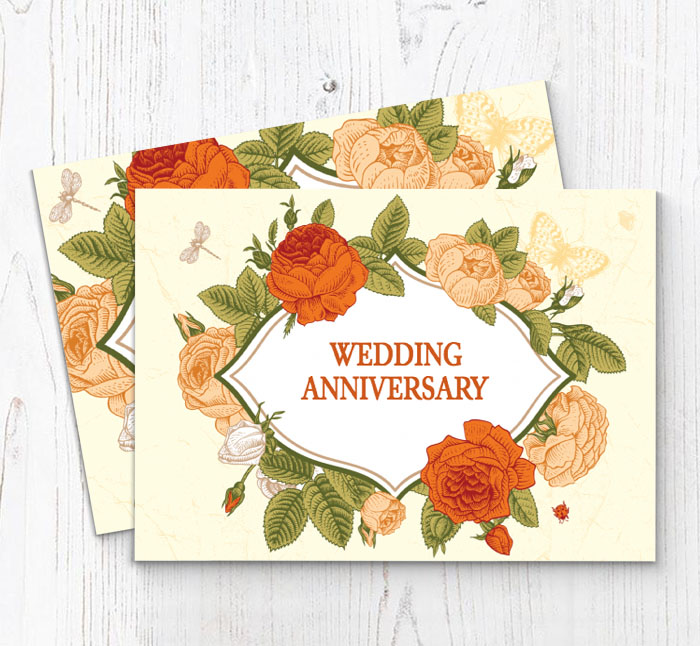 vintage flowers invitations