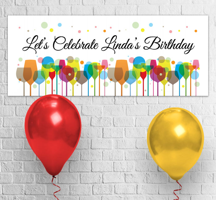 lets celebrate party banner