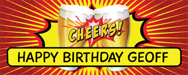cheers party banner