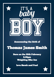 high school baby boy announcements