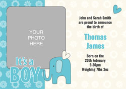 its a baby boy announcements