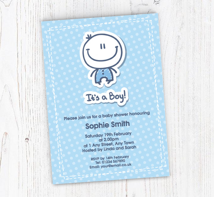 baby boy baby shower invitations