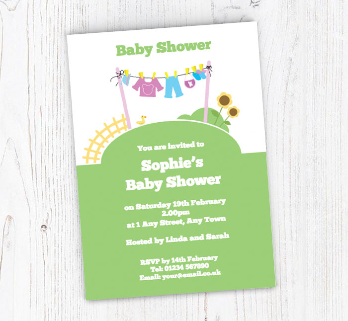 outdoor baby shower invitations