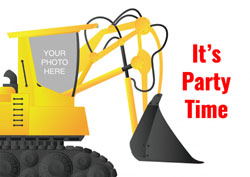 digger photo upload party invitations
