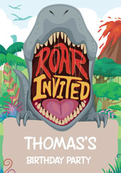 roar invited party invitations