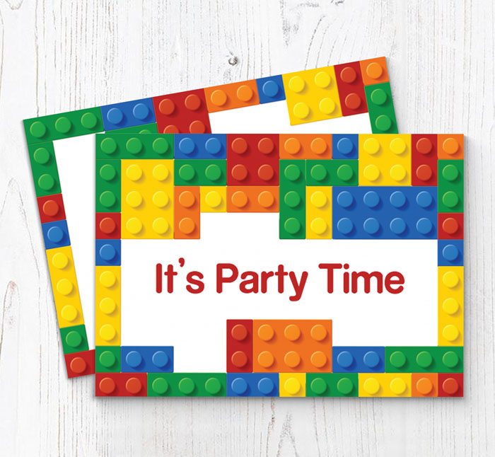 lego party invitations