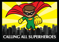 superhero party invitations