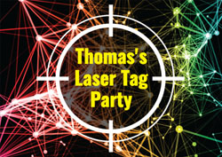 laser target party invitations