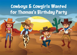 cowboys and cowgirls invitations