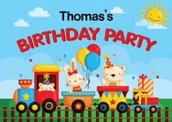 train party invitations