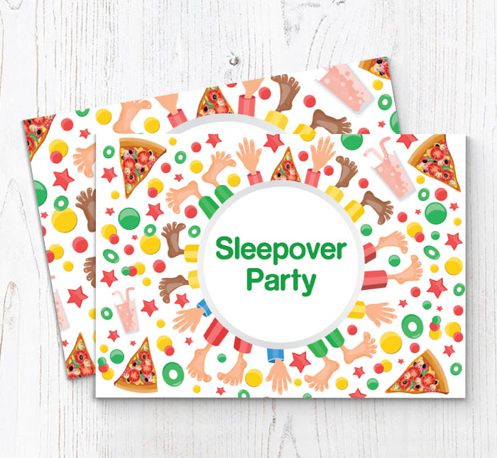 pajama party invitations