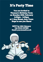 spaceman photo upload invitations