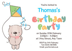 teddy bear party invitations