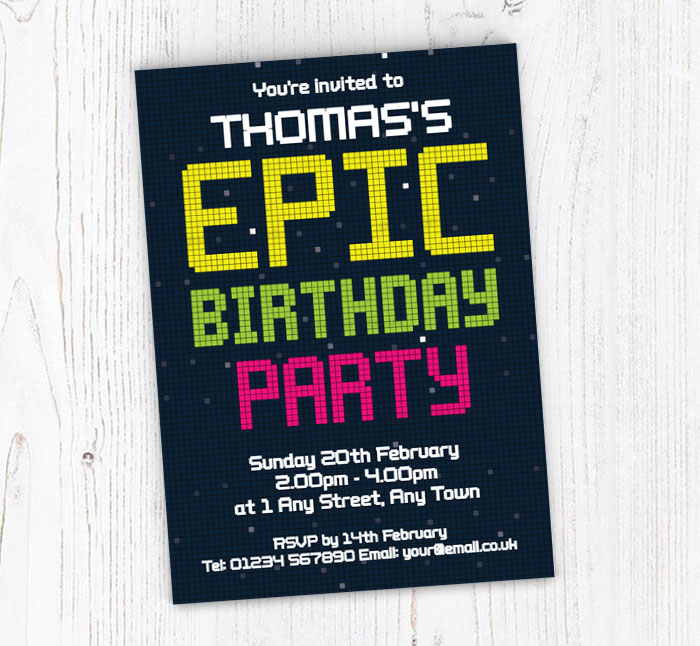 epic party invitations